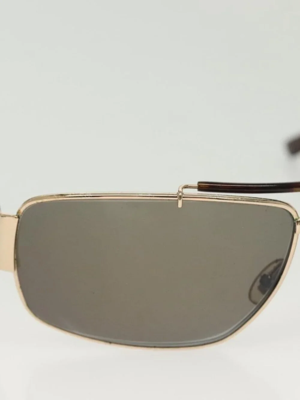 GUCCI Sunglasses Plastic Metal 2 Set Brown Black Auth bs29266